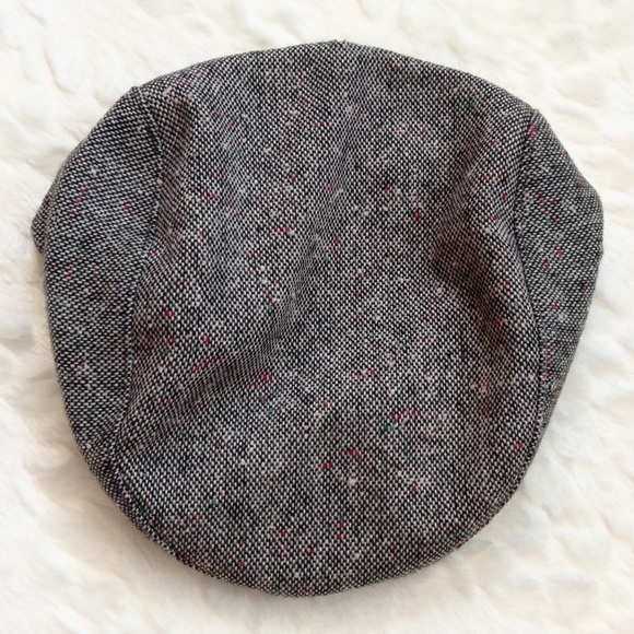 Other - Vintage men's tweed flecked grey flat cap size L